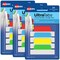 Avery Margin Ultra Tabs, 2.5" x 1", 2-Side Writable, Assorted Colors, 24 Repositionable Page Tabs Per Pack, 3 Packs, 72 Tabs Total (74768)